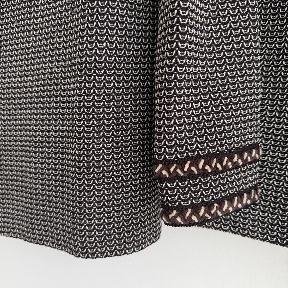 St John Skirt Jacket Suit 4 and 6 Brown Textured Knit Career Elegant Military - Picture 7 of 15